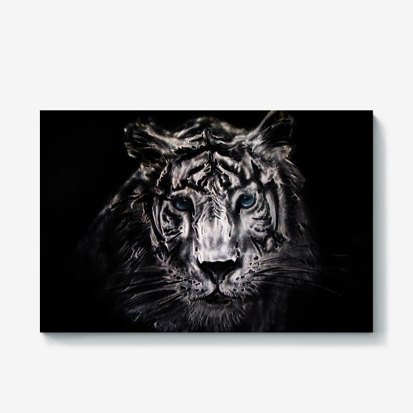 Холст «белый тигр»