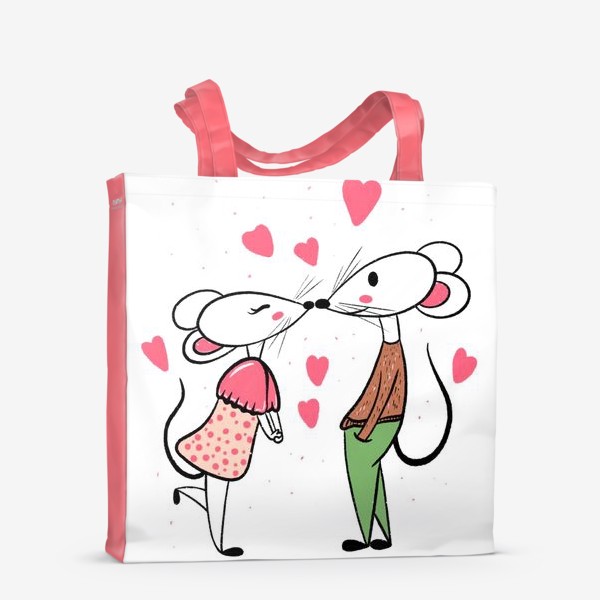 Сумка-шоппер «Влюблённые мышки »