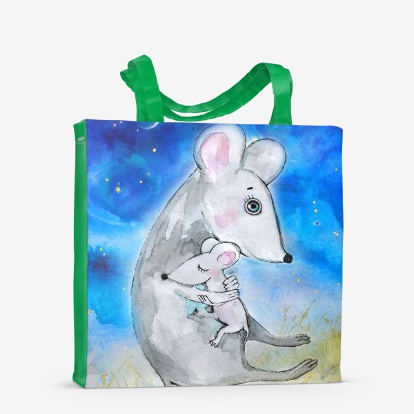 Сумка-шоппер «Мама мышка и мышонок»
