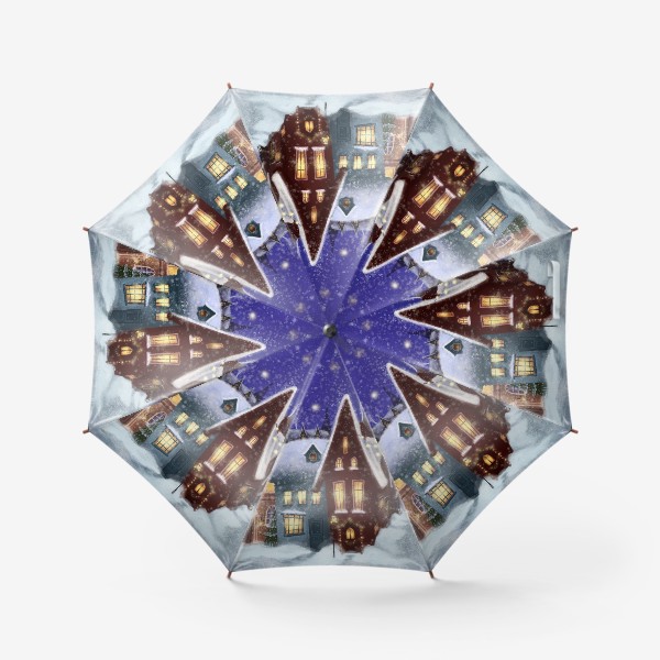 Зонт «Зимний городок»
