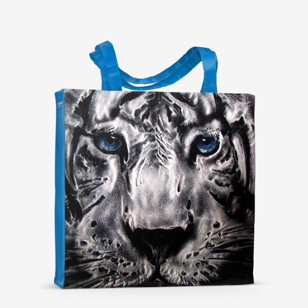 Сумка-шоппер «тигр с голубыми глазами»