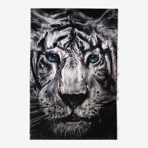 Полотенце «тигр с голубыми глазами»