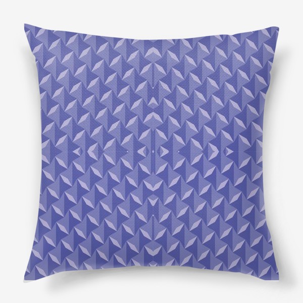 Подушка «орнамент фиолетовый ромбы»