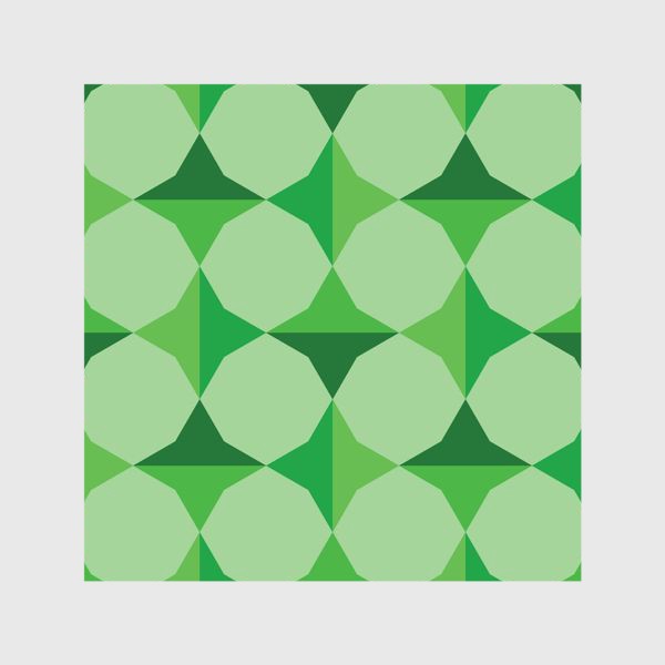 Шторы «зеленый орнамент с четырехконечными звездами»