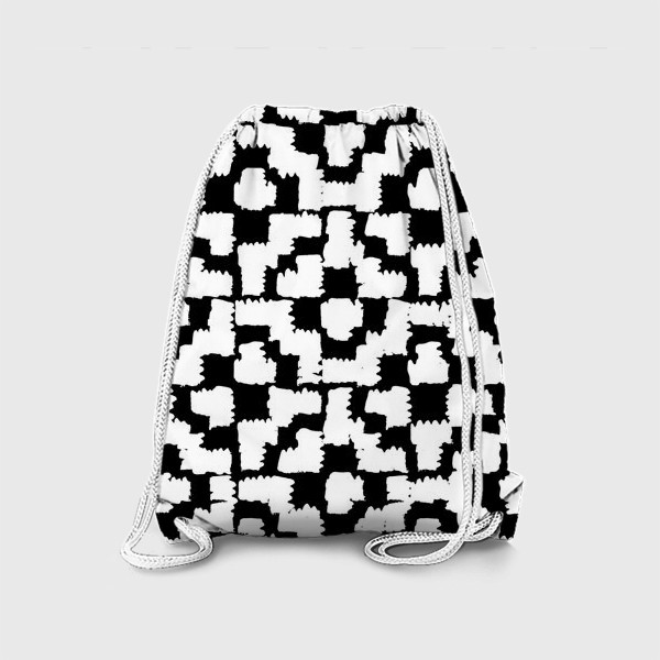 Рюкзак «Элегантный арабский черно-белый узор в стиле модерн»