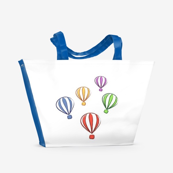 Пляжная сумка &laquo;цветные воздушные шары&raquo;