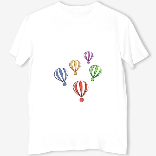 Футболка &laquo;цветные воздушные шары&raquo;