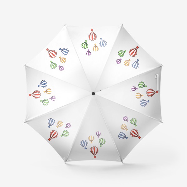 Зонт «цветные воздушные шары»