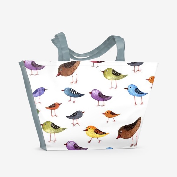 Пляжная сумка «Паттерн Птички»