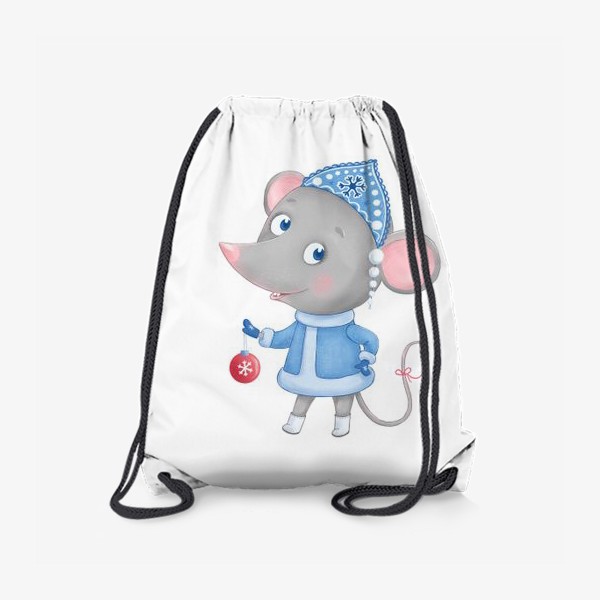 Рюкзак «Мышка-снегурочка»