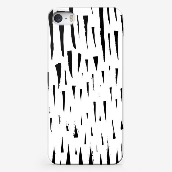 Чехол iPhone «Абстрасктный фон острые треугольники »