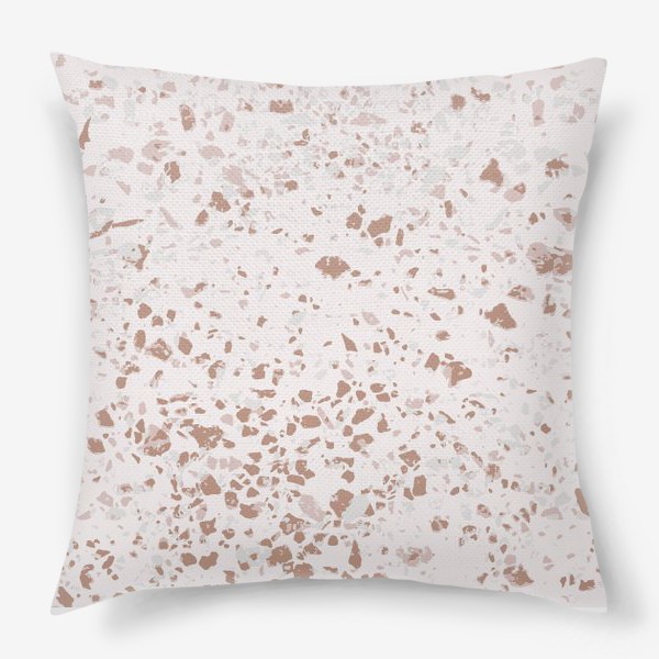 Подушка «Нежно-розовый фон мрамора»