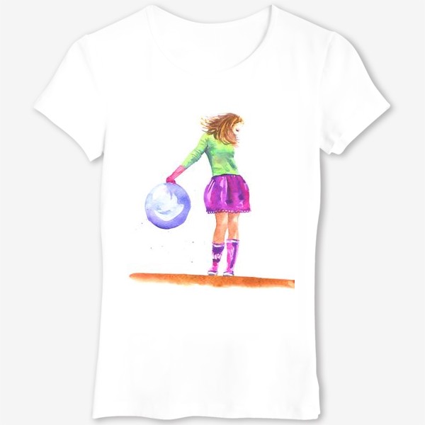 Футболка «Девушка в розовой юбке»
