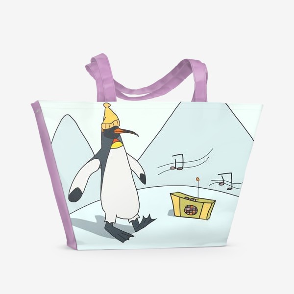 Пляжная сумка «Танцующий пингвин»