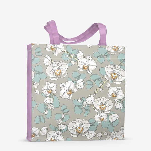 Сумка-шоппер «Любимые цветы-белые орхидеи»
