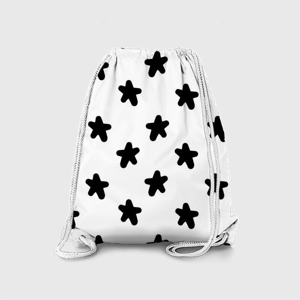 Рюкзак «Cute stars black on white»