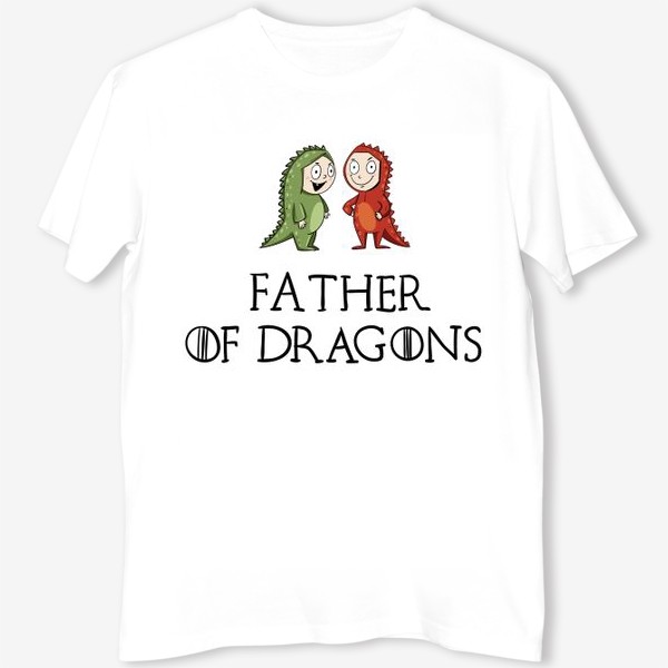 Футболка &laquo;Father of 2 dragons&raquo;