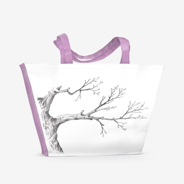 Пляжная сумка «Ветка дерева»