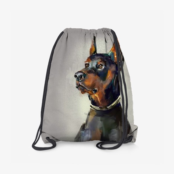 Рюкзак «Черно- рыжая собака доберман »