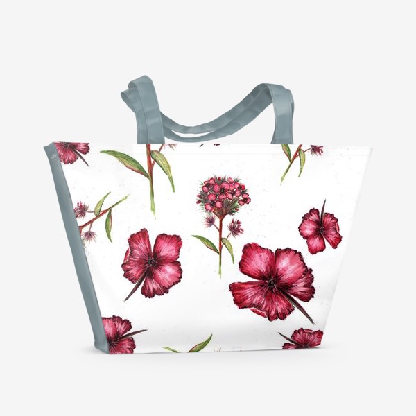 Пляжная сумка «Цветущая гвоздика»