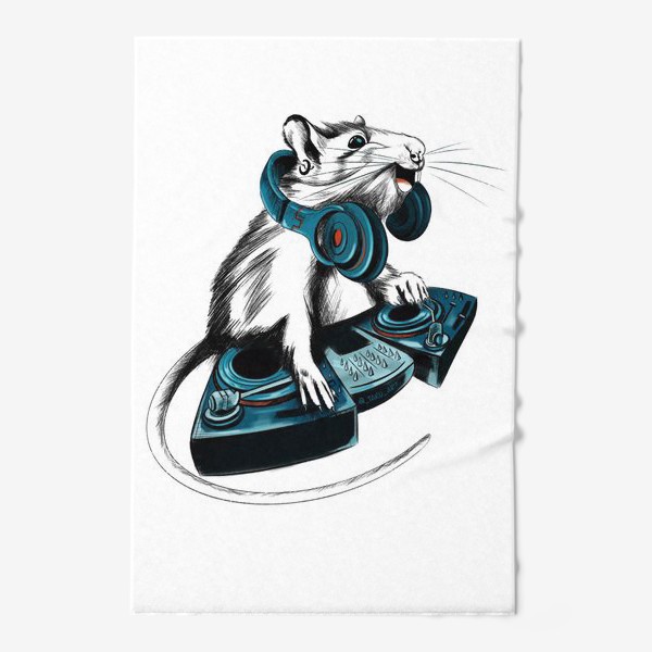 Полотенце «Диджей крыса»
