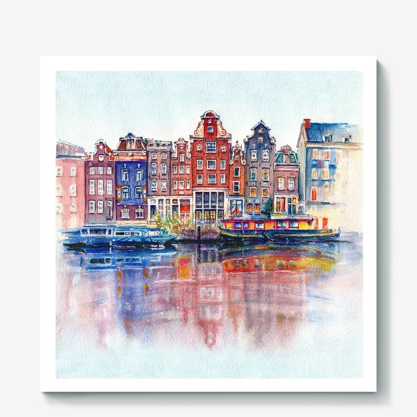 Холст &laquo;Watercolor Amsterdam&raquo;