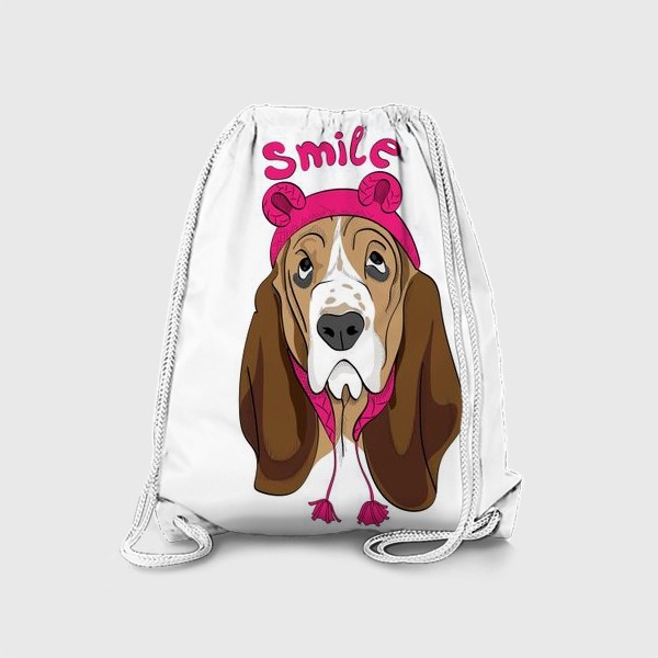 Рюкзак «Собака в смешной шапочке»