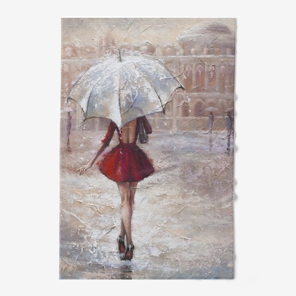 Полотенце «Прогулка под дождём»