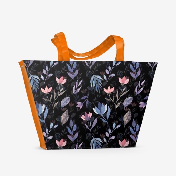 Пляжная сумка «Midnight Flowers»