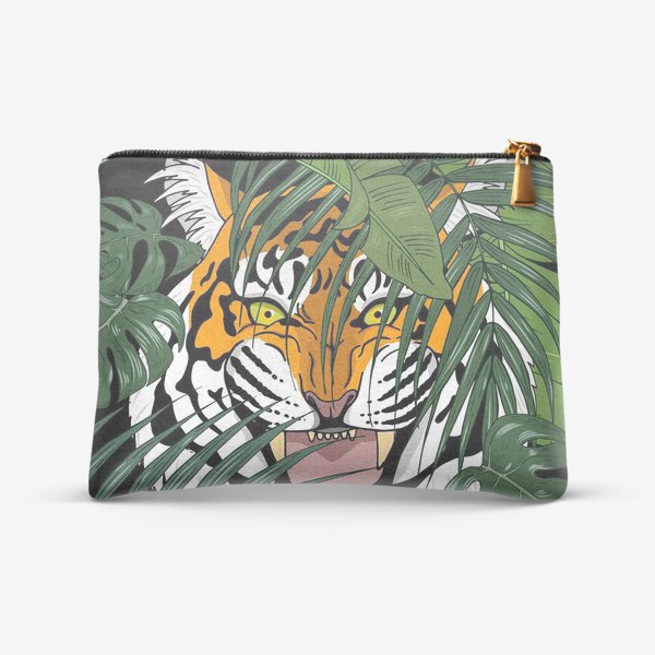 Косметичка «тигр в джунглях»