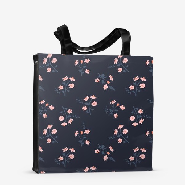 Сумка-шоппер «Розовые полевые цветы»