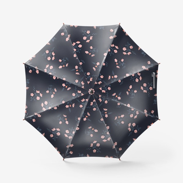 Зонт «Розовые полевые цветы»