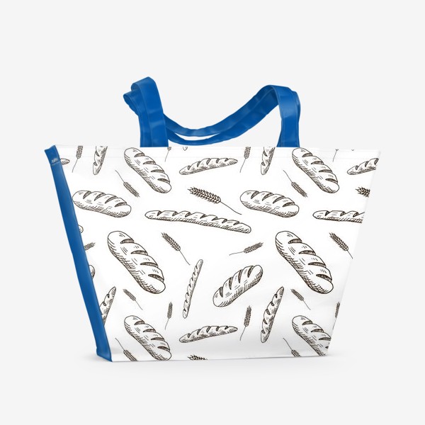 Пляжная сумка «Хлебный паттерн»