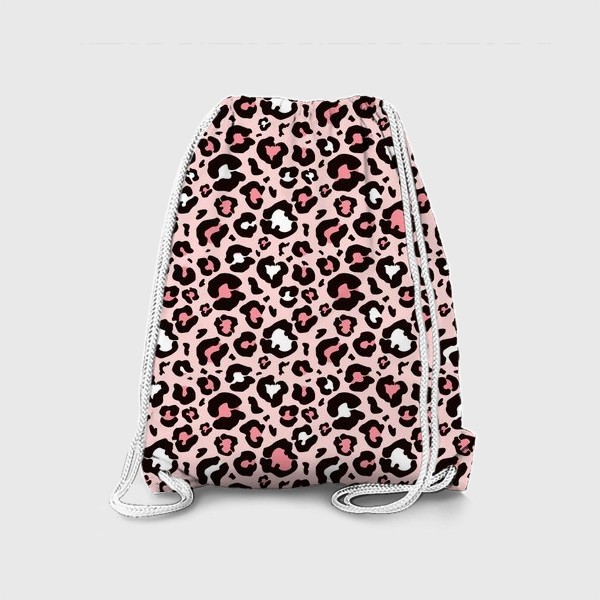 Рюкзак «Леопард животный принт розовый»