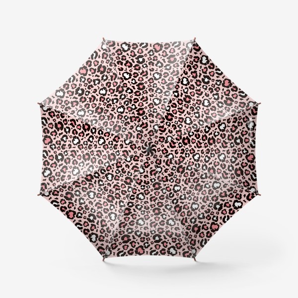Зонт «Леопард животный принт розовый»