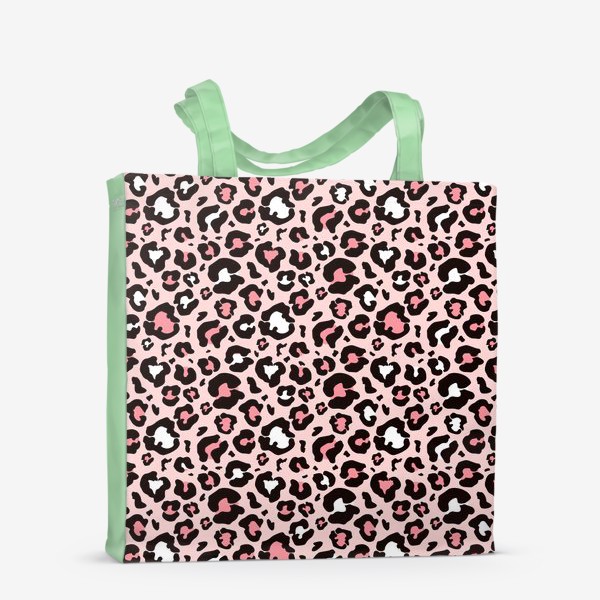 Сумка-шоппер «Леопард животный принт розовый»