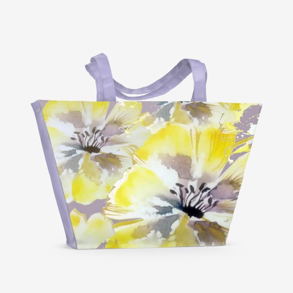 Пляжная сумка «Желтые цветы»