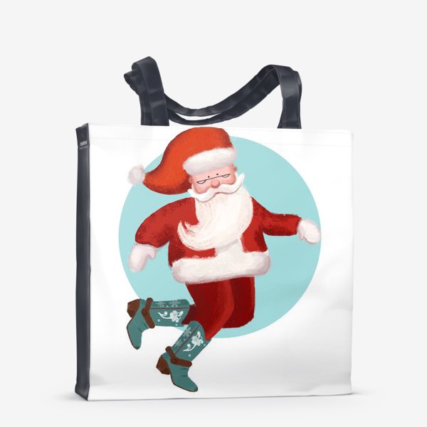 Сумка-шоппер «Дед Мороз на танцах»