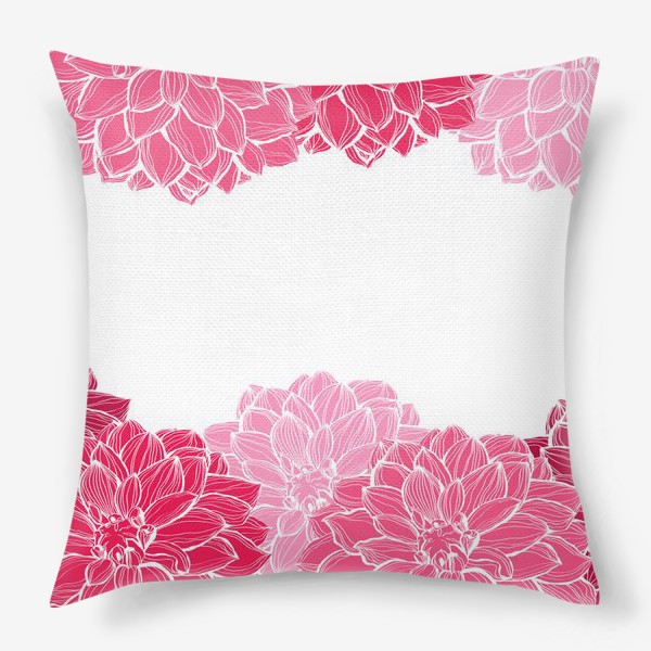 Подушка «Розовые цветы»