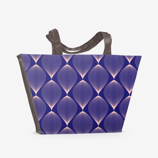 Пляжная сумка «абстракция на синем»