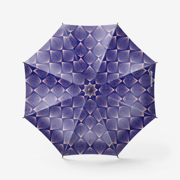 Зонт «абстракция на синем»