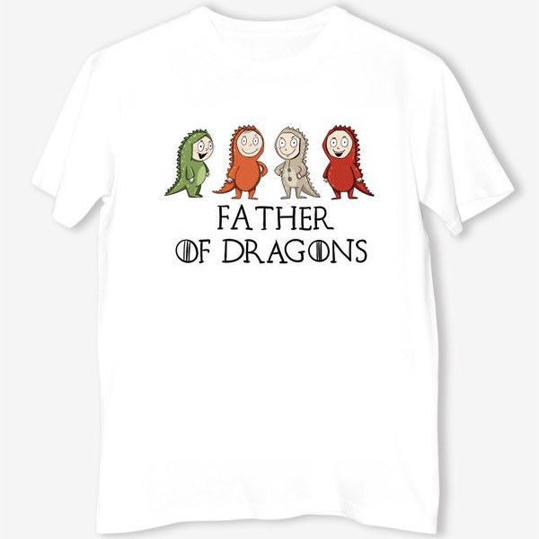 Футболка «Father of 4 dragons»