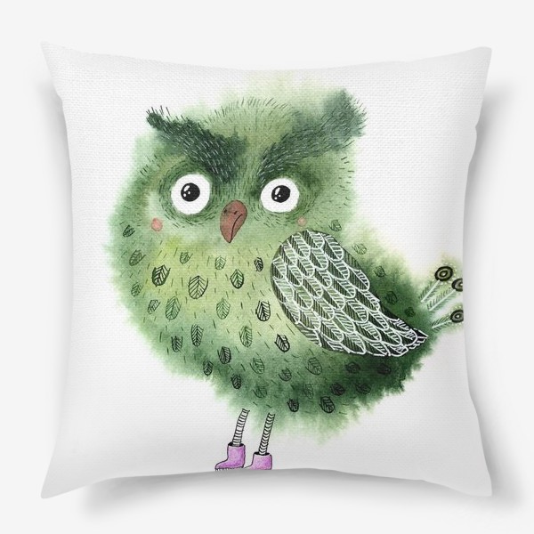 Подушка «Зеленая сова»