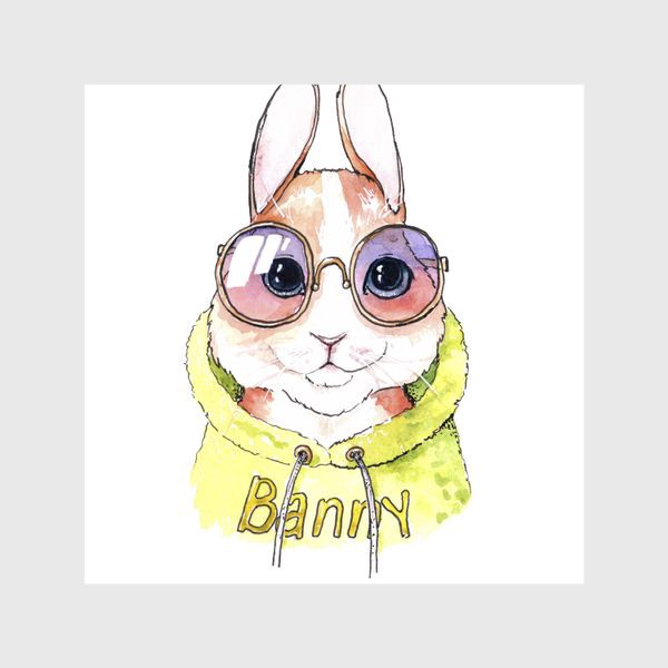 Шторы «Кролик в солнечных очках»