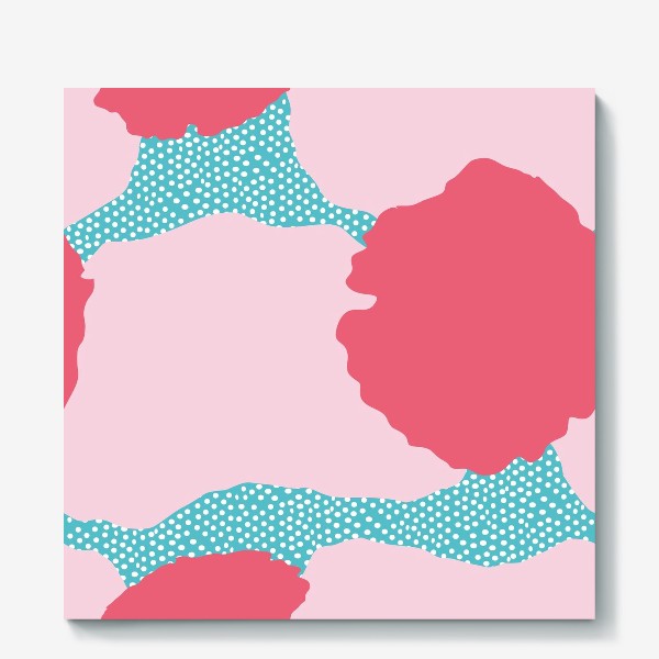 Холст «абстрактный фон розовые пятна»
