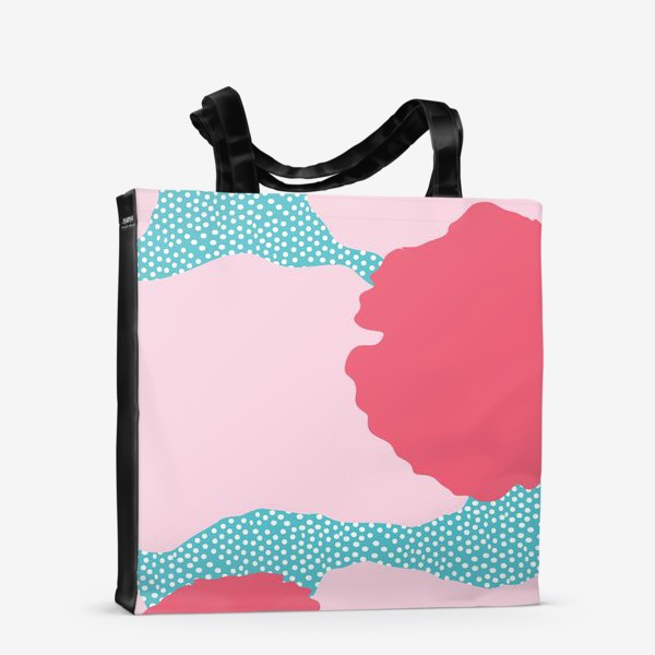 Сумка-шоппер «абстрактный фон розовые пятна»