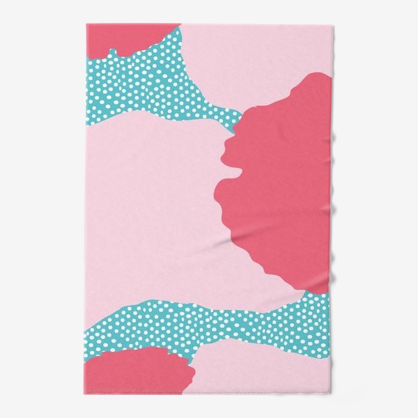Полотенце «абстрактный фон розовые пятна»