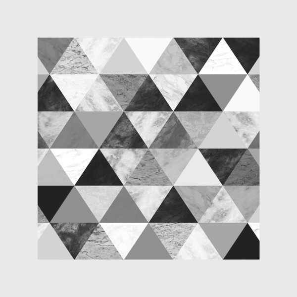 Скатерть &laquo;Абстрактный паттерн, треугольники, текстура мрамора&raquo;