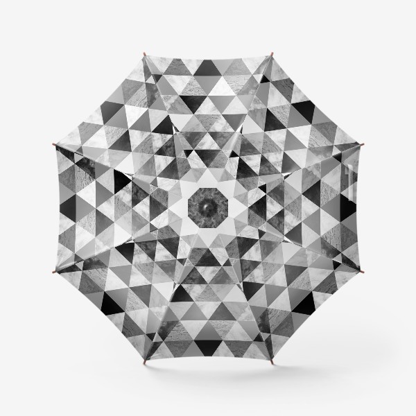 Зонт &laquo;Абстрактный паттерн, треугольники, текстура мрамора&raquo;