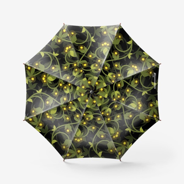 Зонт «Ночная трава и светлячки»